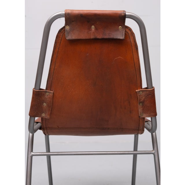 Brown Les Arcs Chairs by Charlotte Perriand for Dal Vera, 1970s, Set of 4 For Sale - Image 8 of 12