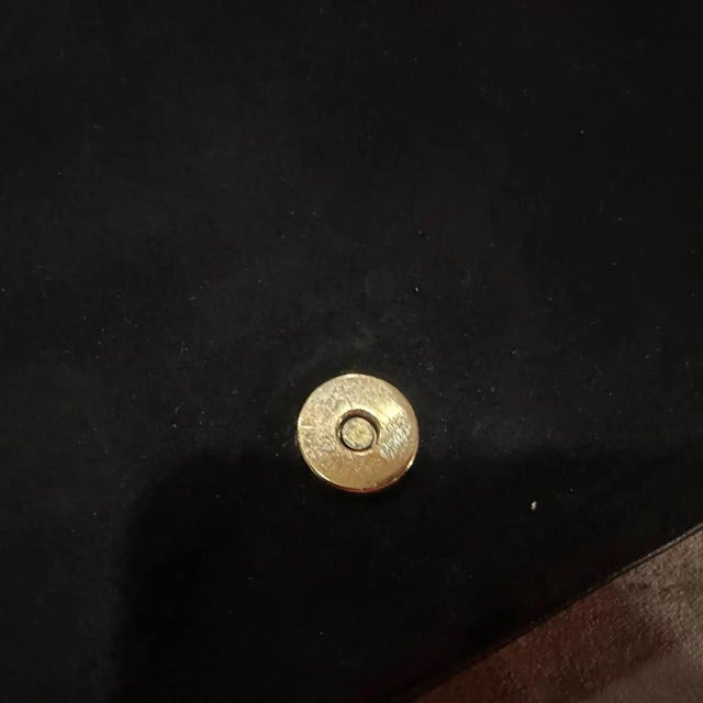 1980s 1980s Black Cut Velvet and Leather Italian Clutch For Sale - Image 5 of 11