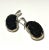 Mid-Century Modern Mid Century Sterling 950 Silver and Hawaiian Lava Earrings - 2 Pieces For Sale - Image 3 of 4