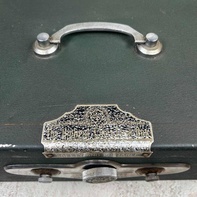 Mid-Century Modern Yamato Portable Cash Box, Tokyo, Japan, 1940s For Sale - Image 3 of 15