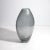 Hand Blown Murano Cloudy Vase in Grey With Bubbles Large For Sale - Image 4 of 12