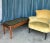 Neoclassical Italian Neoclassical Coffee Table, 1940s, Carved Mahogany With Gilt Panel Top For Sale - Image 3 of 13