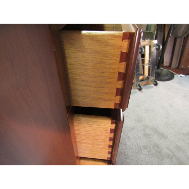 Wood Henkel Harris Solid Cherry Chest of Drawers For Sale - Image 7 of 10