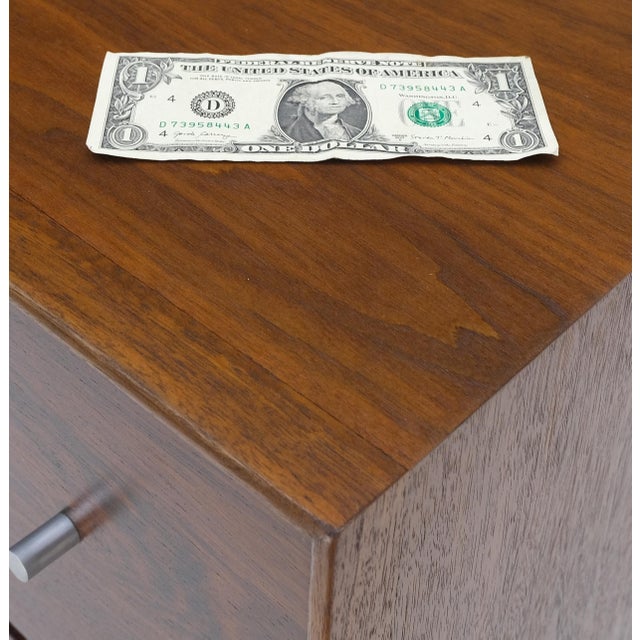 Danish Mid Century Modern Rosewood Two Door 9 Drawers Chest Dresser Credenza For Sale - Image 4 of 12