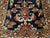 Antique Persian Lilian Runner Rug, Hand-Knotted Wool, Floral Design, Navy & Red, 3x7 For Sale - Image 12 of 15