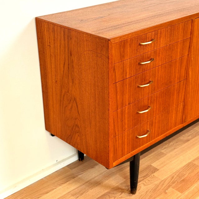 Vintage Swedish Sideboard in Teak, 1950s For Sale - Image 13 of 18