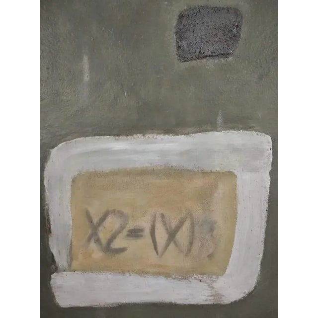 Rey Polo, Composition, 1980, Oil on Wood For Sale - Image 4 of 4
