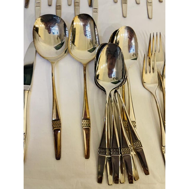 Large Silver Savoy Cutlery Set from Robbe & Berking, 1970s, Set of 97 For Sale - Image 9 of 14