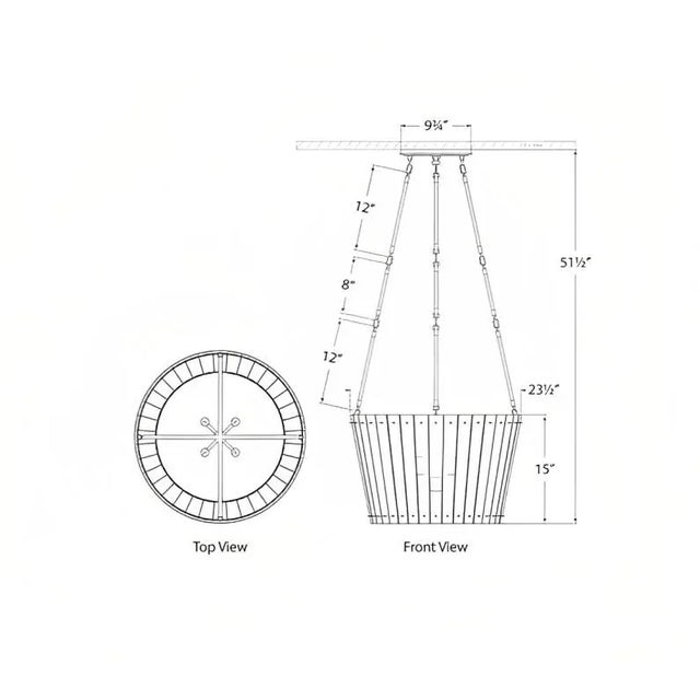 Visual Comfort Carrier & Company for Visual Comfort Signature Cadence Medium Chandelier in Polished Nickel with Antique Mirror For Sale - Image 4 of 4