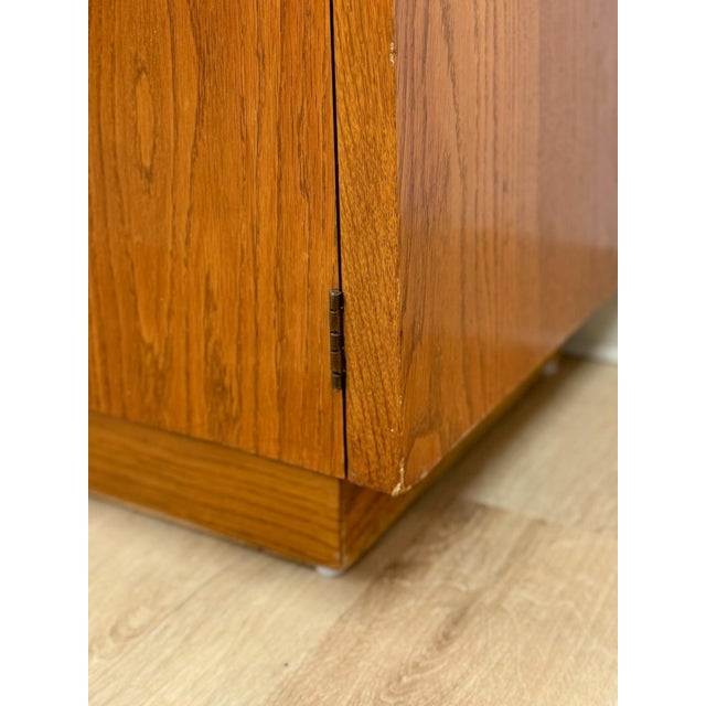 Vintage Buffet Lane Staccato Brutalist MCM Sideboard Collectible Glass Top For Sale - Image 16 of 17