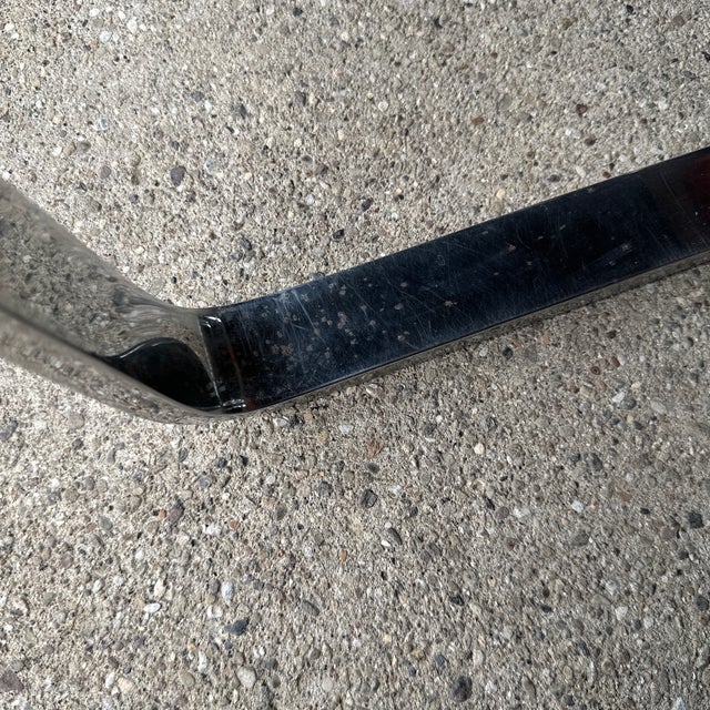 Set of 8 Gordon International Ludwig Mies Van Der Rohe Style Armchairs Black Leather For Sale - Image 12 of 12