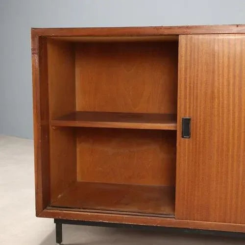 Vintage Laminate and Teak Veneer Cupboard, Italy, 1960s For Sale - Image 4 of 12