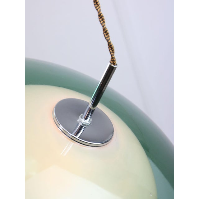 Italian Space Age Green Pendant Lamp in Acrylic Glass For Sale - Image 17 of 18