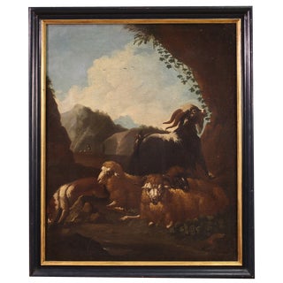Bucolic Landscape, 1680, Oil on Canvas For Sale