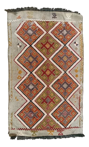 Vintage Turkish Kilim Runner Rug in Wool
