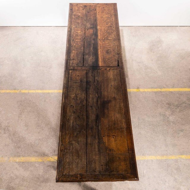 1920’s Oak Large Original French Drapers Table. One of the best most characterful pieces we have seen. The table is made...