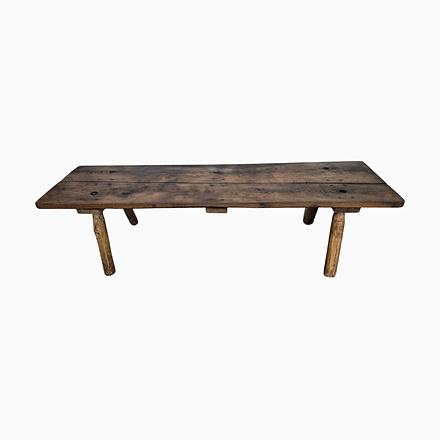 Antique Italian Rustic Wooden Coffee Table, 1890s For Sale - Image 11 of 11