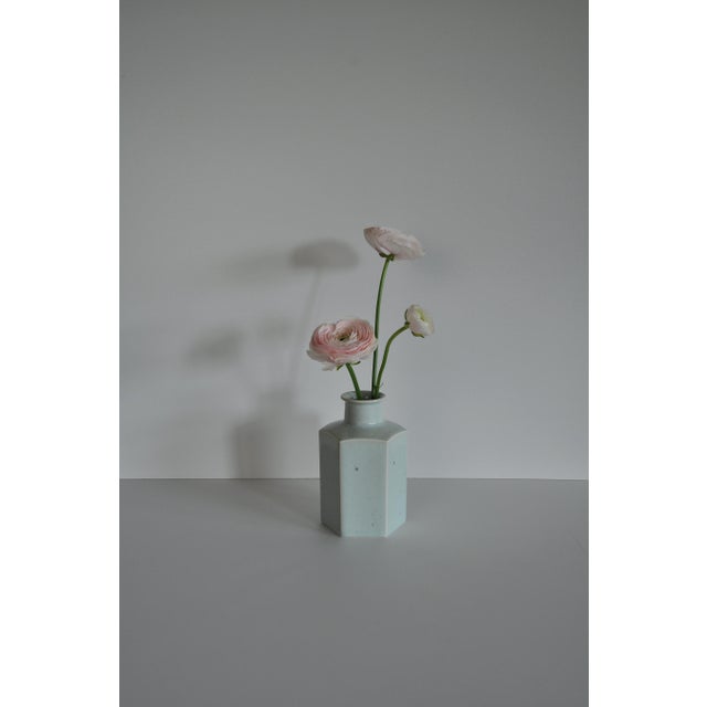 Mint Green Celadon Glazed Vase from Eslau, Denmark, 1950s-1960s For Sale - Image 3 of 12