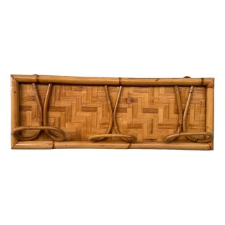 Mid-Century Modern Italian Bamboo Hat Rack, 1960s For Sale