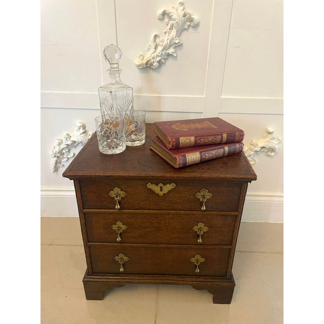 Antique Queen Anne Oak Chest of Drawers, 1710 For Sale - Image 10 of 10