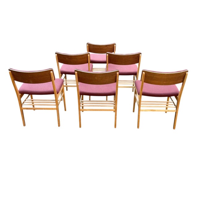 Vestervig Erikson Set of Six Dining Chairs by Vestervig Eriksen for Brdr. Tromborg, Denmark, 1970s For Sale - Image 4 of 10
