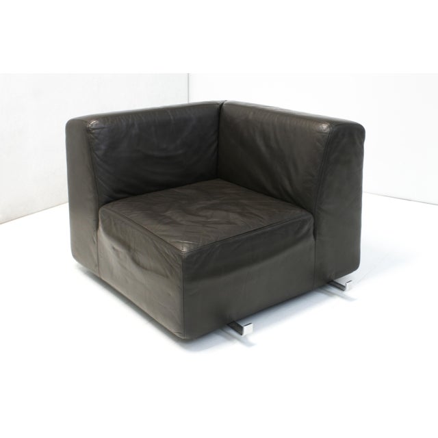 Animal Skin Leather Jeep Modular Sofa by Anita Schmidt for Durlet, 1970s, Set of 5 For Sale - Image 7 of 18