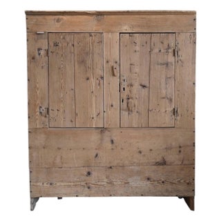 Antique French Pinewood Cabinet For Sale