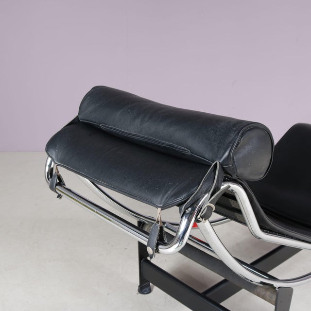 A rare “lc4” chaise longue, designed by le corbusier and manufactured by cassina in italy around 1990. This exceptional...