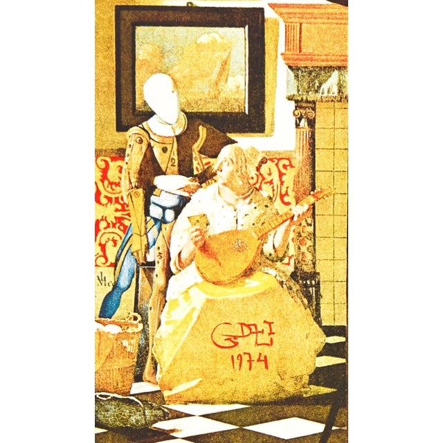 Modern Salvador Dalí "La Lettre" Surrealist Lithograph For Sale - Image 3 of 4