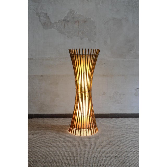 Bamboo Floor Lamp by Franco Albini, 1960s For Sale - Image 10 of 10