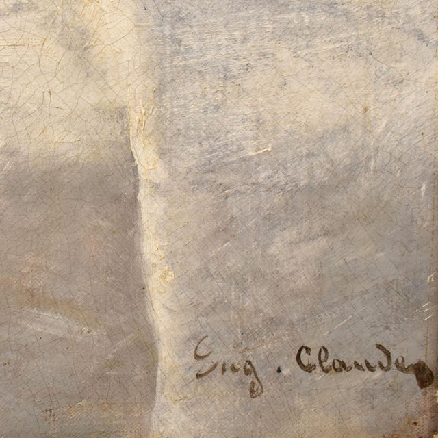 Eugène Claude, Still Life with Plums and Fruit, 1800s, Oil on Canvas For Sale - Image 9 of 11