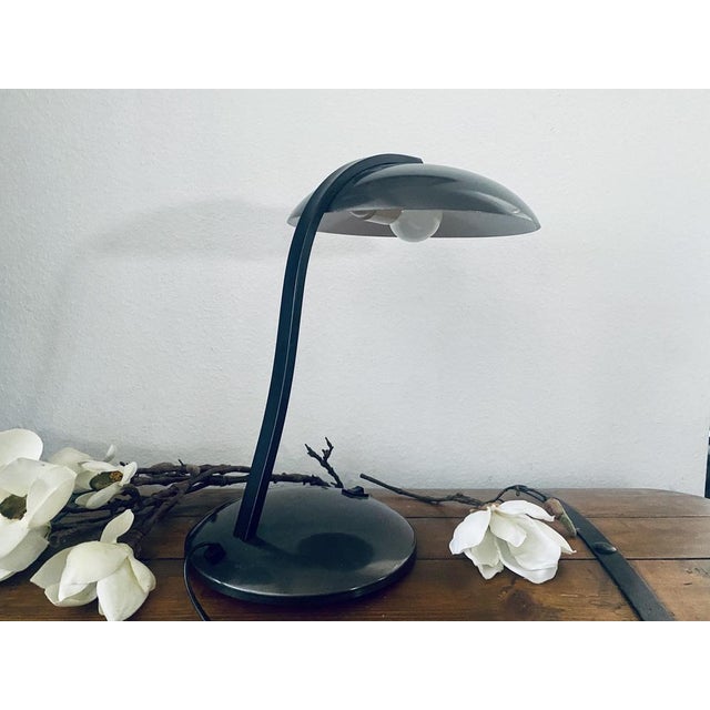 Mid-Century Modern Vintage Desk Table Lamp from Alaska in the style of Nuova Veneta Lumi / Minimalist, 1970s For Sale - Image 3 of 18