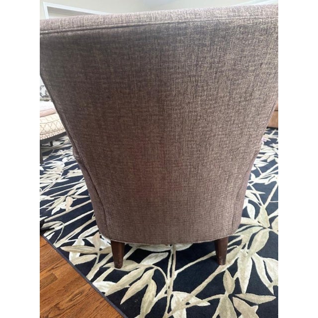 Arhaus Arhaus Contemporary High - Back Upholstered Accent Chair For Sale - Image 4 of 4