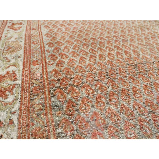 Rustic Galerie Shabab Collection Early 20th Century Handmade Persian Malayer Accent Rug For Sale - Image 3 of 7