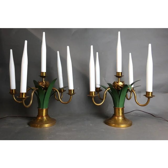 Metal 20th Century Lamps, Set of 2 For Sale - Image 7 of 12