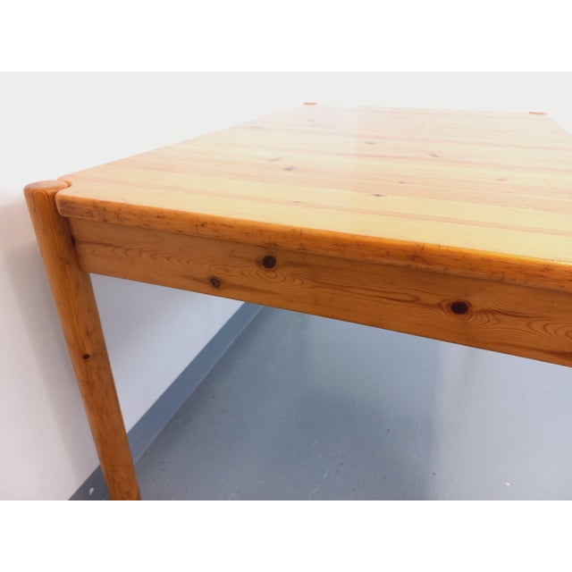Vintage Rectangular Pine Dining Table with Extensions, 1970s For Sale - Image 17 of 18