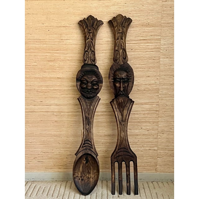 Bring a touch of old-world charm and dramatic mid-century style to your interior with this exceptional pair of vintage,...