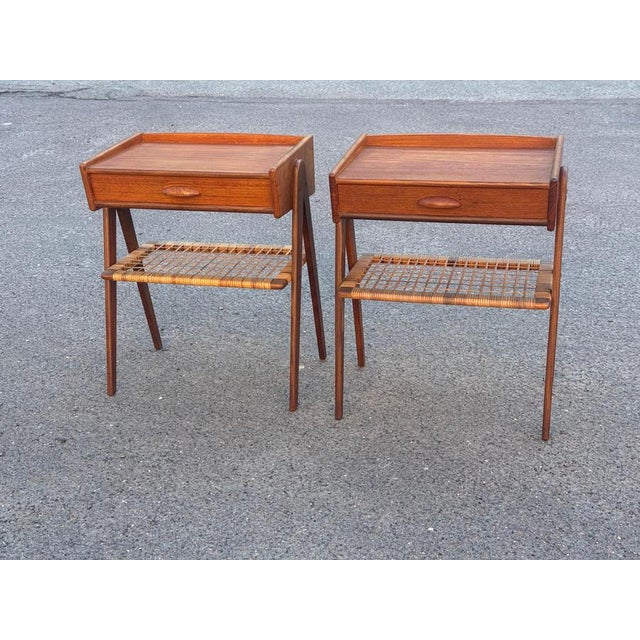 Mid-Century Danish Nightstands by Søren Rasmussen, 1960s, Set of 2 For Sale - Image 6 of 18