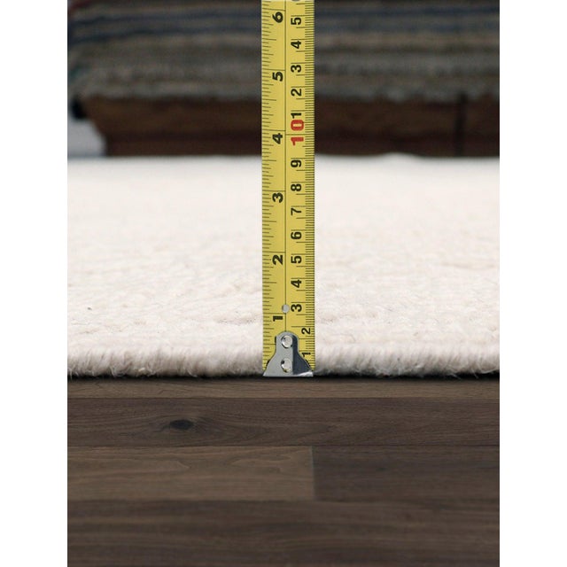 Pasargad Home Transitional Ivory Wool Area Rug, 9' 3'' X 12' 0'' For Sale In New York - Image 6 of 7