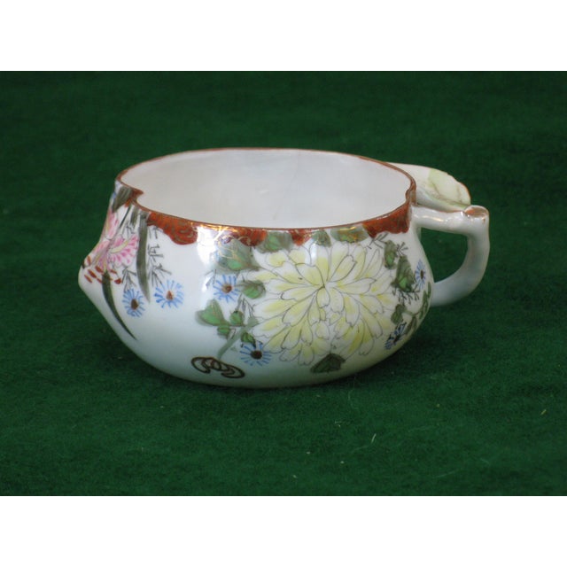 Ceramic Late 19th Century Teacup Kyoto, Satsuma, Kutani Antique Hand Painted Japanese For Sale - Image 7 of 18