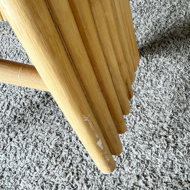 Boho Chic High Back Rattan Dining Chairs - Set of 4 For Sale - Image 10 of 12