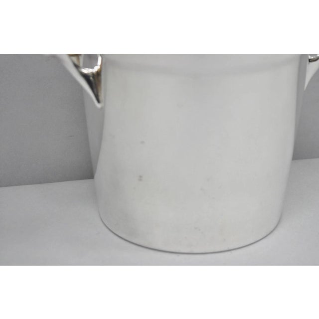 Silver Vintage Crescent Mid Century Modern Silver Plated Champagne Chiller Ice Bucket For Sale - Image 8 of 13