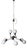 Twelve-Light Brass Chandelier with Opaline Spheres from Stilnovo, 1950s For Sale