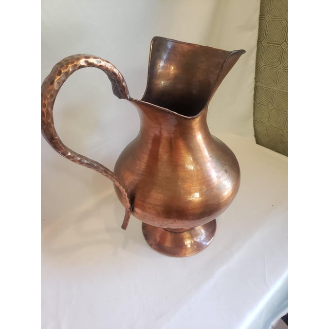 Mid 20th Century Oversized Copper Ewer For Sale - Image 4 of 6
