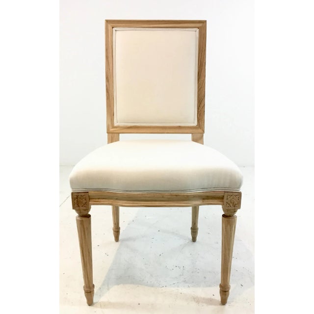Stylish Stylish Ave Home Transitional Bienville Side Chair, white fabric upholstery , French style blonde wood frame,...
