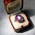 Late 19th Century Victorian Moonstone Ruby Diamond and Enameled 14k Gold Ring Size 5.25 For Sale - Image 10 of 11