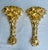 Coastal Palm Trees Wall Sconces With Gold Leaf For Sale - Image 3 of 8