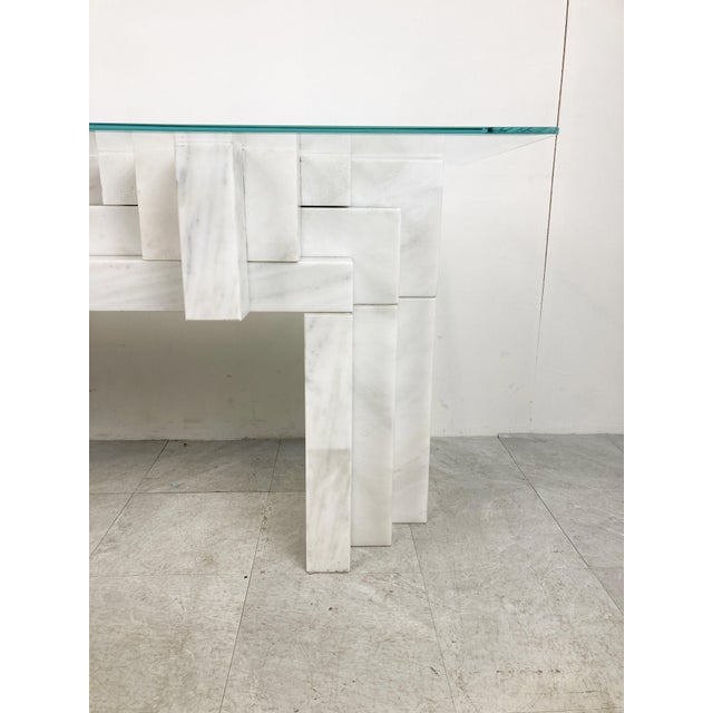 Marble Console Table, 1980s For Sale - Image 9 of 10