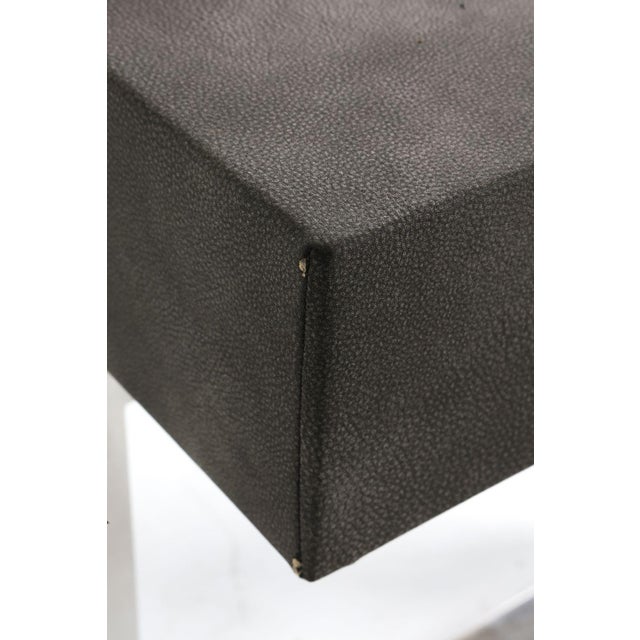 Custom Console Table or Desk With Chrome Base For Sale - Image 9 of 10