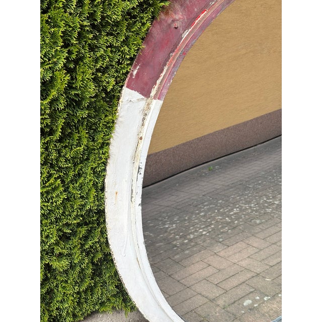 Vintage Industrial Intersection Mirror,1960s For Sale - Image 6 of 8
